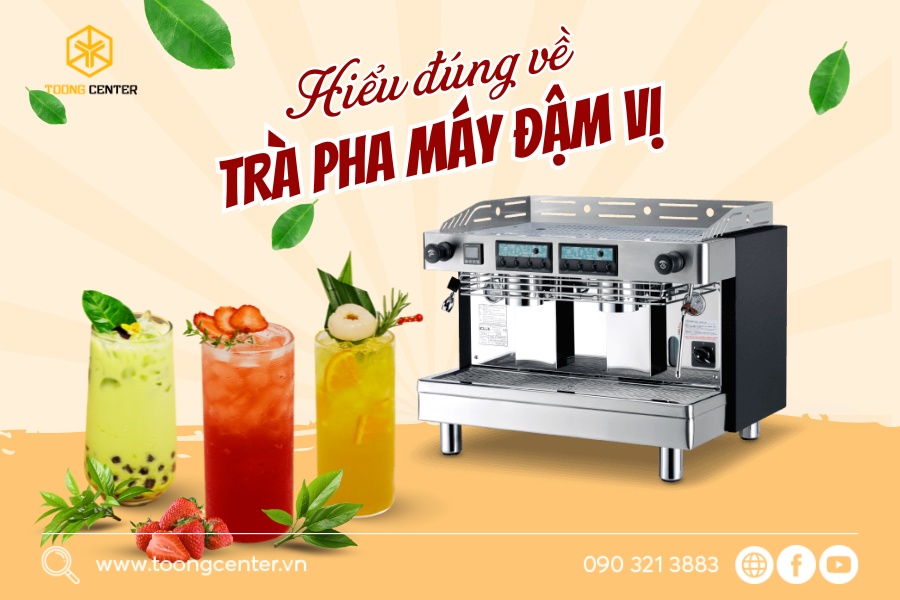 Định nghĩa lại về trà pha máy đậm vị
